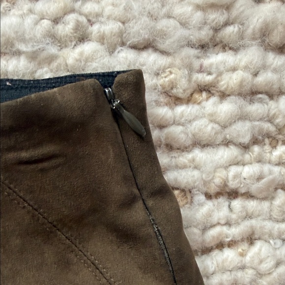 🤎 NEW Drew Faux Suede stretch skinny pants brown - Picture 4 of 7